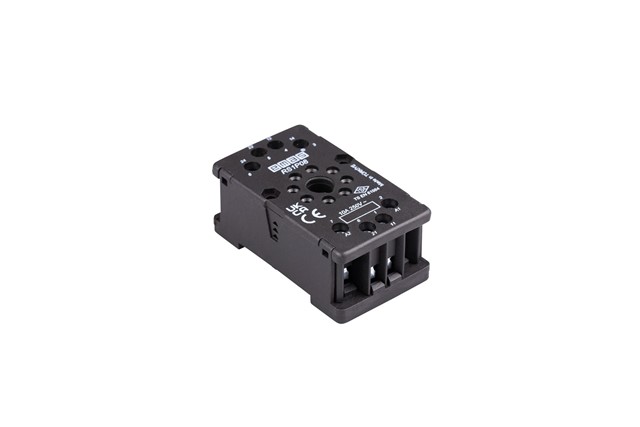 RS1 Series 8 Pin Black Relay Socket